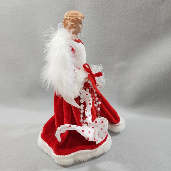 Handmade 12" Porcelain Angel Doll Tree Top Christmas Angel Euro-Exquisite - Picture 4 of 9